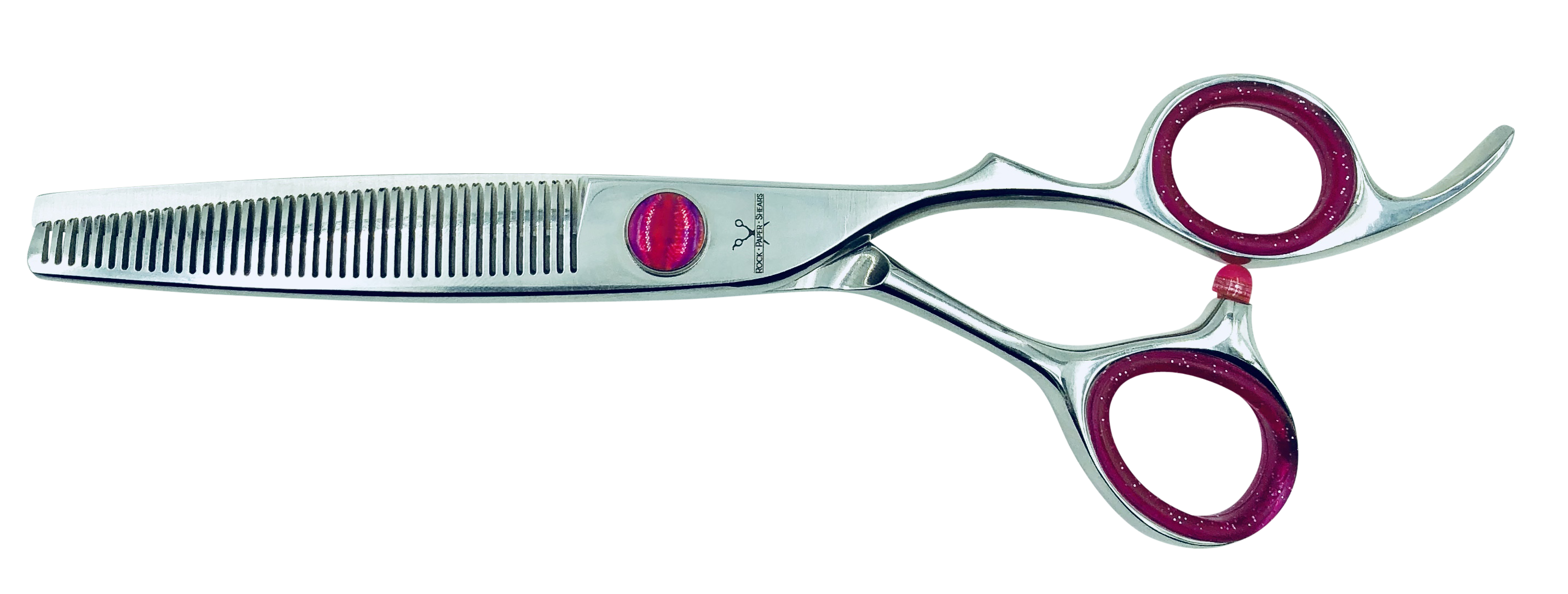 Elite blending shears for texturizing hair, part of Rock Paper Shears’ Elite styling tools
