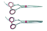 2 Premium Left-handed Shears w/Traditional Handles; Swap for Sharp Shears Every 6 Months