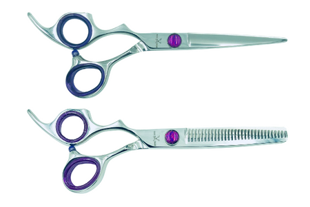 2 Premium Left-handed Shears w/Traditional Handles; Swap for Sharp Shears Every 4 Months